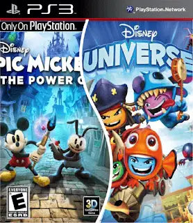 Portada o Cover de Juego Digital ps3 Disney Universe + Epic Mickey 2