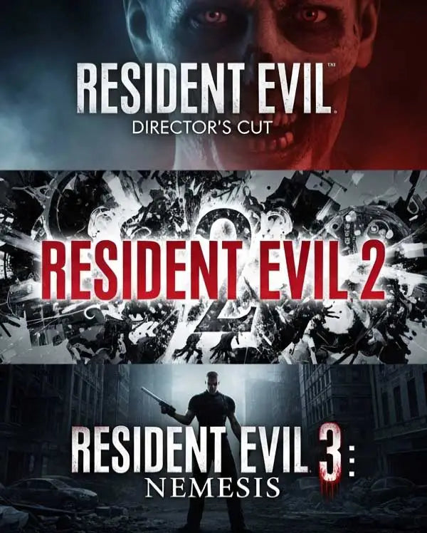 Portada o Cover de Resident Evil 1, 2, 3 (version clasica) Ps4 Juego Digital